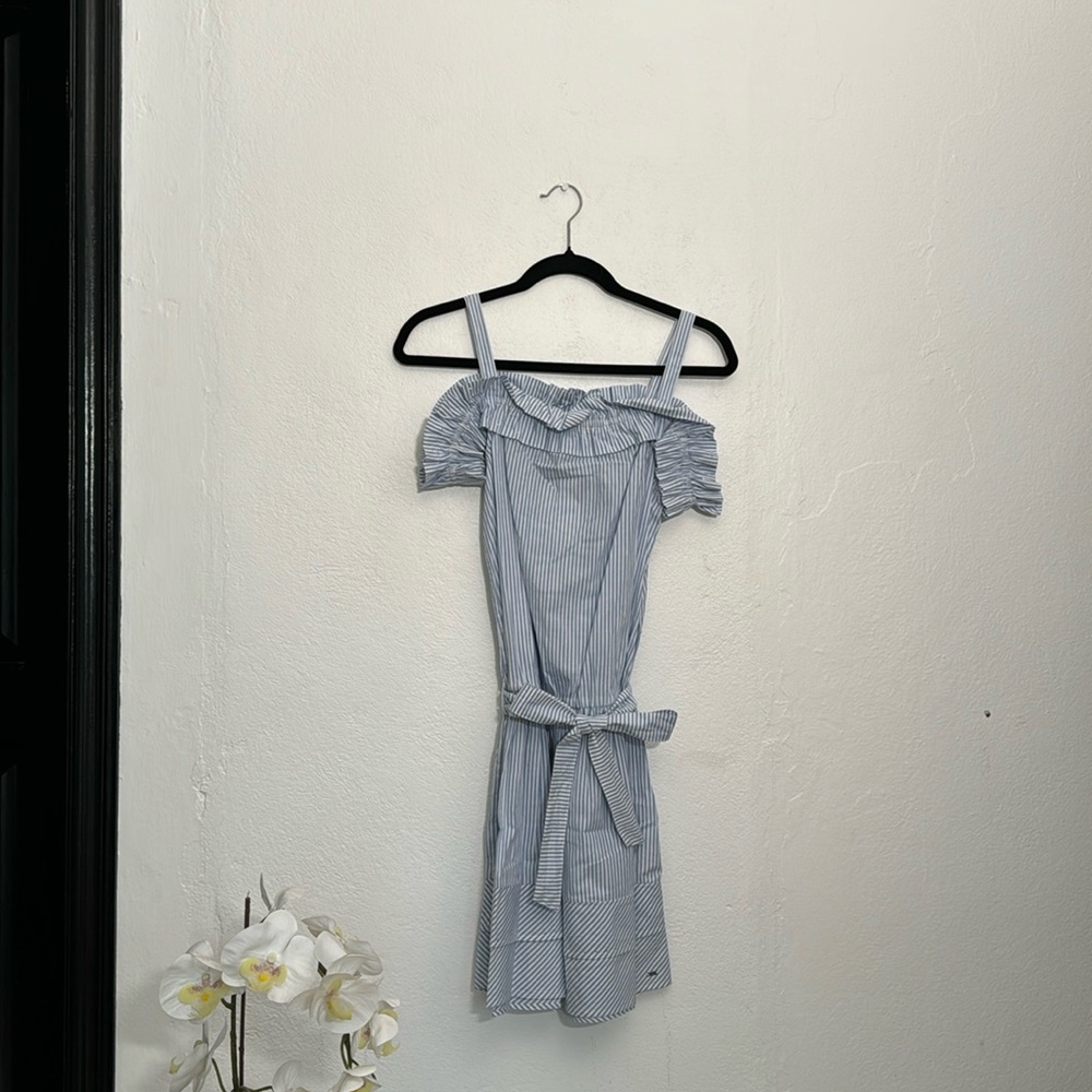 NWT Mayoral blue and white stripped dress. Great for spring and summer.